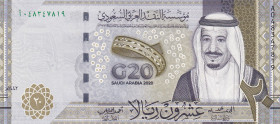 Saudi Arabia, 20 Rials, 2020, UNC, pNew
UNC
Commemorative banknote
Estimate: $15-30