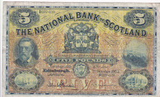 Scotland, 5 Pounds, 1953, VF, p259d
VF
Estimate: $75-150