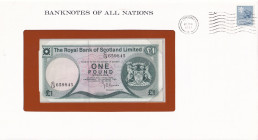 Scotland, 1 Pound, 1981, UNC, p336a, FOLDER
UNC
In its stamped and stamped special envelope.
Estimate: $15-30