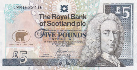 Scotland, 5 Pounds, 2005, UNC, p365
UNC
Commemorative banknote
Estimate: $15-30