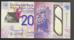 Scotland, 20 Pounds, 2019, UNC, pNew
UNC
Polymer plastics banknote
Estimate: $40-80