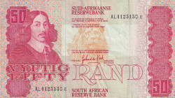 South Africa, 50 Rand, 1984, VF(+), p122a
VF(+)
There are pinholes
Estimate: $15-30