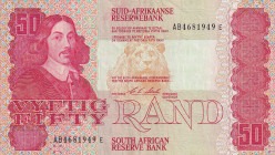 South Africa, 50 Rand, 1990, XF, p122b
XF
Estimate: $20-40