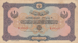 Turkey, Ottoman Empire, 1 Livre, 1915, VF(+), p69, Talat / Hüseyin Cahid
VF(+)
V. Mehmed Reşad Period, AH: 30 March 1331, sign: Talat / Hüseyin Cahi...