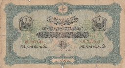 Turkey, Ottoman Empire, 1 Livre, 1916, FINE(+), p90b, Talat / Janko
FINE(+)
V. Mehmed Reşad period, AH: 6 August 1332, sign: Talat/ Janko, There are...