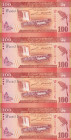 Sri Lanka, 100 Rupees, 2010, UNC, p125c, (Total 4 banknotes)
UNC
In 4 blocks. Uncut.
Estimate: $25-50