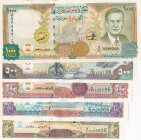 Syria, 50-100-200-500-1.000 Pounds, 1997/1998, UNC, (Total 5 banknotes)
UNC
Estimate: $15-30