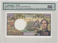 Tahiti, 5.000 Francs, 1985, UNC, p28d
UNC
PMG 66 EPQ
Estimate: $200-400