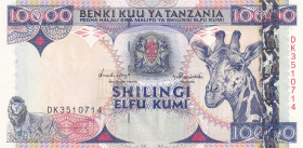 Tanzania, 10.000 Shilingi, 1997, UNC, p33
UNC
Estimate: $15-30