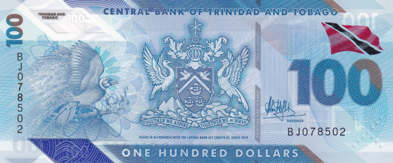 Trinidad & Tobago, 100 Dollars, 2019, UNC, p65a
UNC
Polymer plastics banknote...