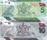 Trinidad & Tobago, 5-10 Dollars, 2020, UNC, pNew, (Total 2 banknotes)
UNC
Polymer plastics banknote
Estimate: $15-30