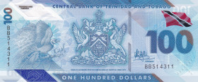 Trinidad & Tobago, 100 Dollars, 2019, UNC, pNew
UNC
Polymer plastics banknote
Estimate: $25-50