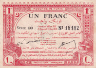 Tunisia, 1 Franc, 1920, UNC(-), p49
UNC(-)
Estimate: $150-300