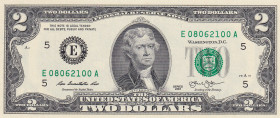 United States of America, 2 Dollars, 2013, UNC, p538
UNC
08.06.2100 "Day-Month-Year" Date Serial Number
Estimate: $15-30