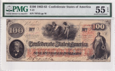 United States of America, 100 Dollars, 1862/1863, AUNC, 
AUNC
PMG 55 EPQ
Estimate: $250-500
