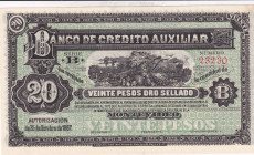 Uruguay, 20 Pesos, 1887, UNC, pS164, REMAINDER
UNC
Estimate: $30-60