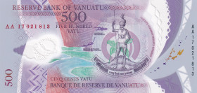 Vanuatu, 500 Vatu, 2017, UNC, p18
UNC
Polymer plastics banknote
Estimate: $15-30