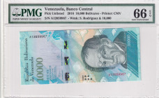 Venezuela, 10.000 Bolívares, 2016, UNC, p98
UNC
PMG 66 EPQ
Estimate: $25-50