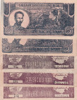 Viet Nam, 5 Dông, 1948, p17a, (Total 5 banknotes)
In different condition between XF and UNC (-)
Estimate: $50-100