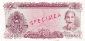 Viet Nam, 50 Dông, 1976, UNC(-), p84s, SPECIMEN
UNC(-)
Has pinholes and tape
Estimate: $75-150