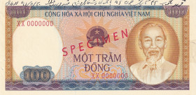 Viet Nam, 100 Dông, 1980, UNC(-), p88s, SPECIMEN
UNC(-)
Has pinholes and tape, Has a ballpoint pen
Estimate: $150-300