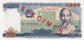 Viet Nam, 5.000 Dông, 1987, UNC(-), p104s, SPECIMEN
UNC(-)
Has a ballpoint pen
Estimate: $100-200