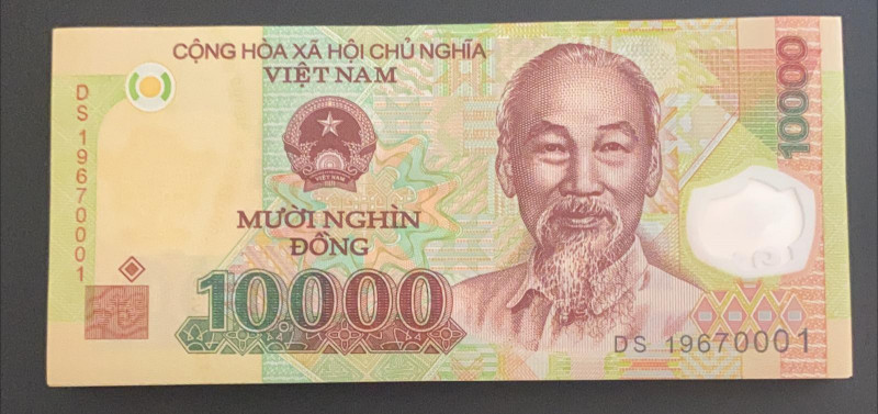 Viet Nam, 10.000 Dông, 2019, UNC, p119, BUNDLE
UNC
(Total 100 consecutive bank...