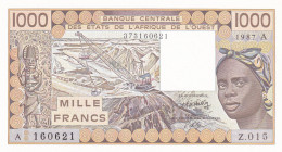 West African States, 1.000 Francs, 1987, UNC, p107Ah
UNC
Light handling, "A'' Ivory Coast
Estimate: $25-50