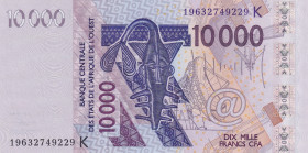 West African States, 10.000 Francs, 2019, UNC, p718K
UNC
"K'' Senegal
Estimate: $25-50