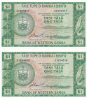 Western Samoa, 1 Tala, 2020, UNC(-), p16dCS, (Total 2 consecutive banknotes)
UNC(-)
Reprint
Estimate: $30-60