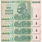 Zimbabwe, 1 Billion Dollars, 2008, UNC, p83, (Total 4 banknotes)
UNC
Estimate: $15-30