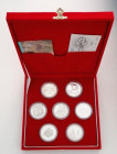 Commemorative Money Box, 7-Piece Red Commemorative Money Box
Specially produced, durable, velvet boxes for keeping commemorative coins in better cond...