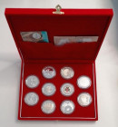 Commemorative Money Box, 10-Piece Red Commemorative Money Box
Specially produced, durable, velvet boxes for keeping commemorative coins in better con...