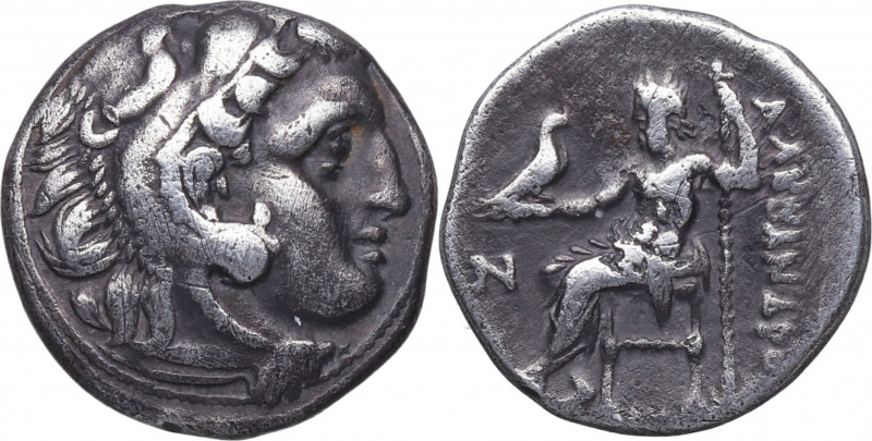 310-301 a.C.. Alejandro Magno (336-323 aC). Macedonia. Dracma. Ag. 4,12 g. Cabez...