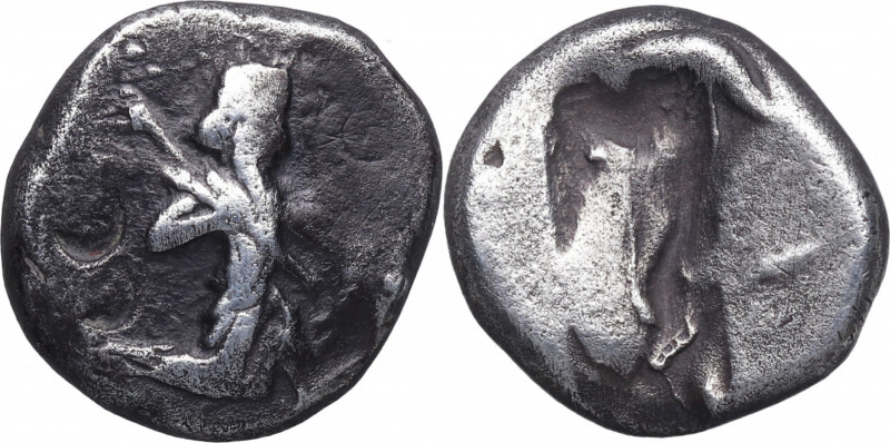 420-375 aC. Mundo Antiguo. Imperio Aqueménida. Sardes. Siclo. BMC 15. Ag. 5,39 g...