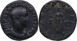 231-235 dC. Alejandro Severo. Roma. Sestercio. Ae. 26,87 g. Escasa. MBC. Est.200.