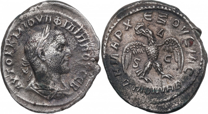 247-249 d.C. Filipo II (247-249 dC). Antioquía. Tetradracma. Prieur 304; McAlee ...