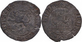 1454-1474. Enrique IV . Toledo. Maravedí. Mar 975. Ve. 1,84 g. Atractiva. MBC. Est.50.