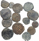 RRCC a Carlos II (1469-1700). Lote 14 monedas. Varios. MBC a MBC+. Est.70.