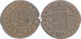 1663. Felipe IV (1621-1665). Madrid. 16 maravedís. S. A&C 1245. Ve. 3,86 g Atractiva. MBC+. Est.50.