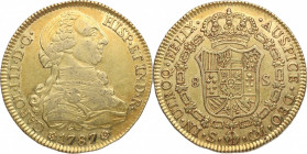 1787. Carlos III (1759-1788). Sevilla. 8 Escudos. CM. A&C 2193. Au. 26,94 g . EBC. Est.1800.