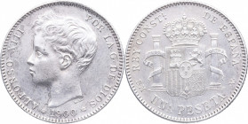 1900*00. Alfonso XIII (1886-1931). 1 Peseta. SMV. Ag. 5,02 g. EBC. Est.40.
