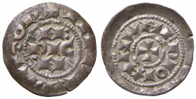 Monetazione comunale - A nome dell'Imperatore Enrico (1152-1198) - Denaro terzolo scodellato - MIR 52/7 C 0,73 grammi.
SPL