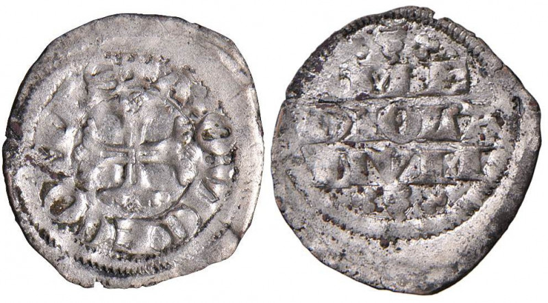 Azzone Visconti (1329-1339) - Denaro imperiale - MIR 90 NC 0,74 grammi. Con arge...