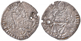 Galeazzo II Visconti (1355-1378) - Pegione - MIR 108 RR 2,43 grammi. Foro.
qSPL