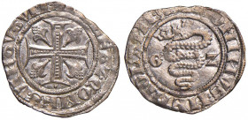 Gian Galeazzo Visconti (1385-1402) - Sesino - MIR 125 C 1,07 grammi. Esemplare dal metallo brillante.
qFDC