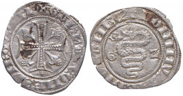 Gian Galeazzo Visconti (1385-1402) - Sesino - MIR 125 C 1,08 grammi. Minime ossidazioni scure.
BB-SPL