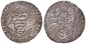 Giovanni Maria Visconti (1402-1412) - Pegione - MIR Manca RRR 2,36 grammi. Veste del primo tipo come rovescio MIR 134. Legenda “MEDIOLANI 3 C” come MI...