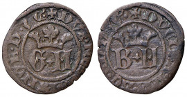 Bianca Maria Visconti e Galeazzo Maria Sforza (1466-1468) - Trillina - MIR 197 NC 0,77 grammi.
BB