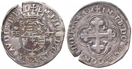 Emanuele Filiberto - Duca (1553-1580) - Bianco o 4 Soldi 1564 primo tipo (Chambery) - MIR 520 h NC 4,92 grammi.
BB